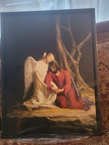 Customer photo review of An Angel Comforting Jesus Before His Arrest in the Garden of Gethsemane (1873) by Carl Bloch