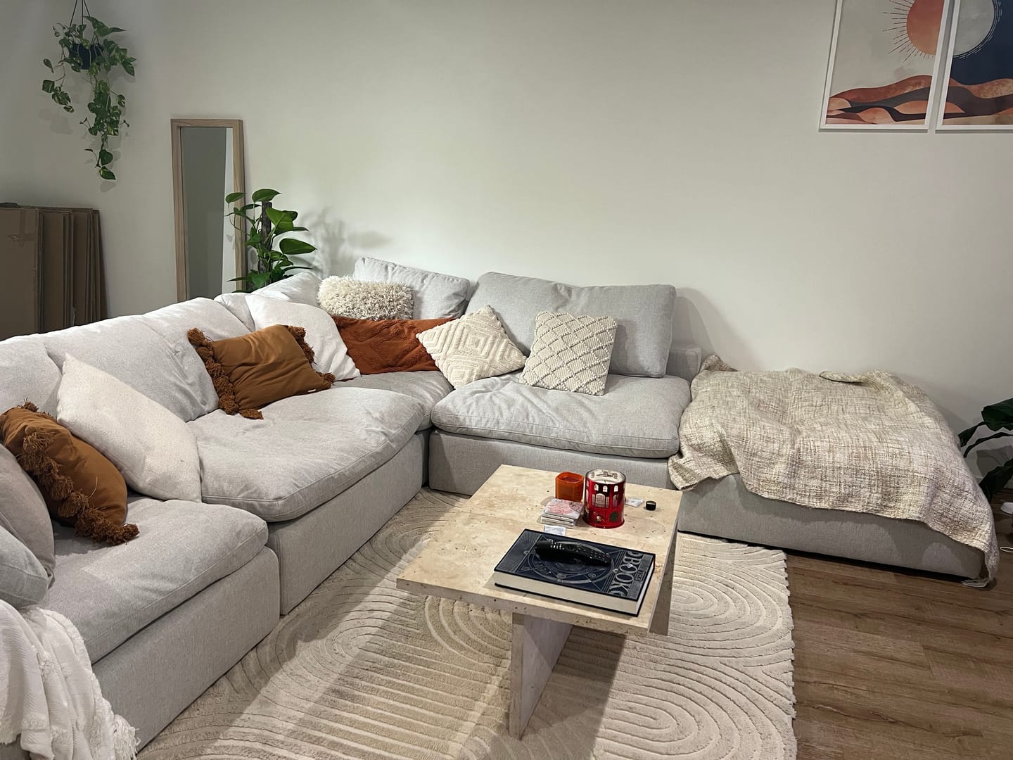 Customer photo review of Cloud Classic | 5-Piece Closed Modular Sofa