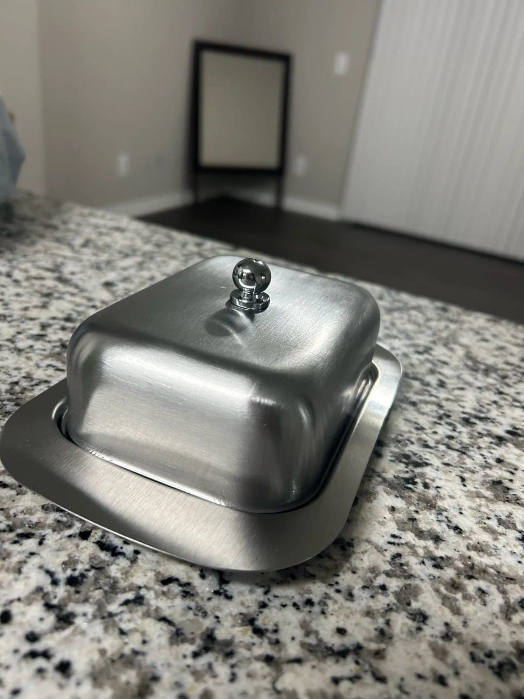 Customer photo review of Stainless Steel Butter Dish with Lid