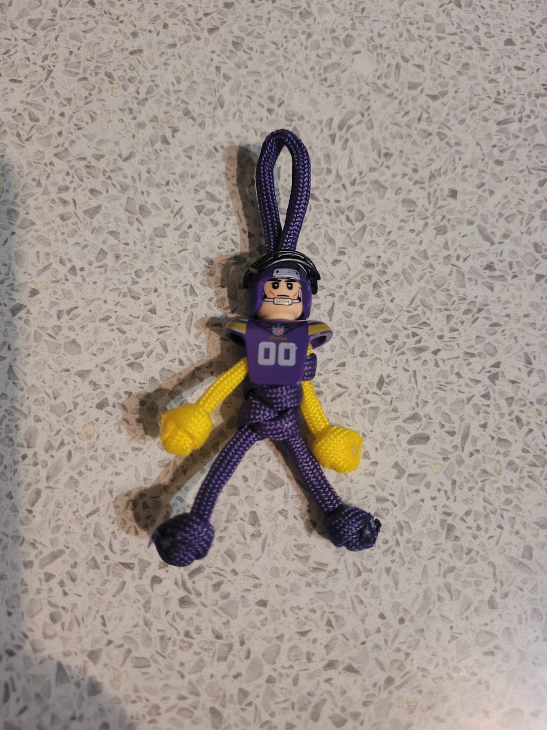 Customer photo review of Minnesota Vikings Paracord Buddy Keychain