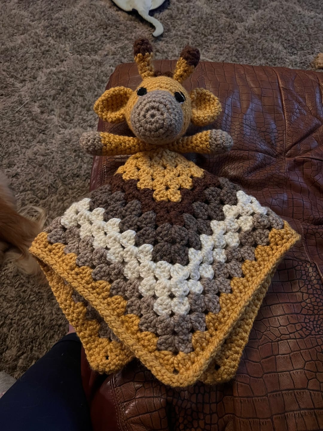 Customer photo review of Giraffe Lovey Crochet Pattern PDF Download