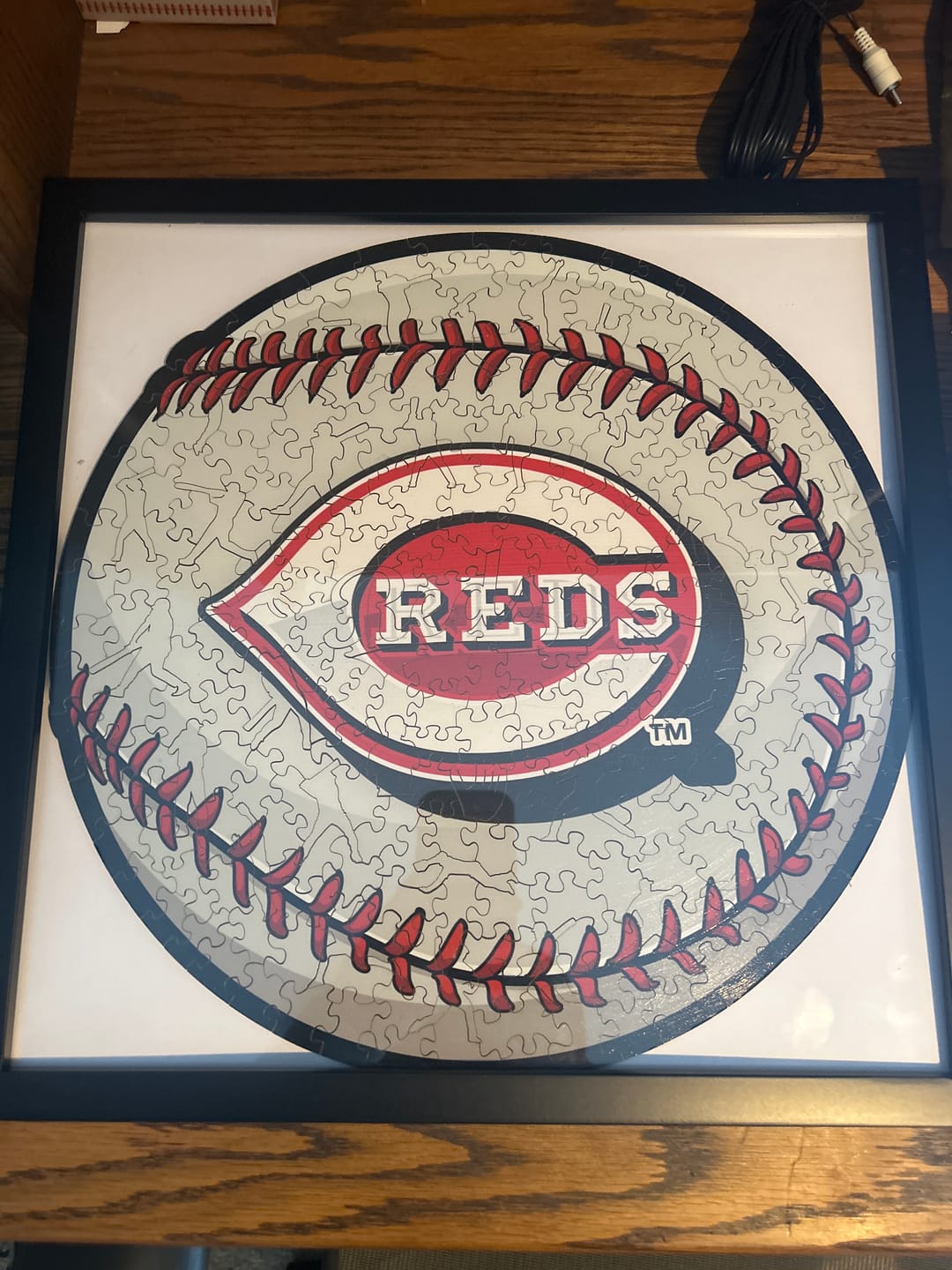 Customer photo review of Cincinnati Reds™ - Wooden Puzzle