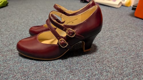Customer photo review of Bailandi 白兰地 Brandy 1930s Double Strap Genuine Leather Mary Janes