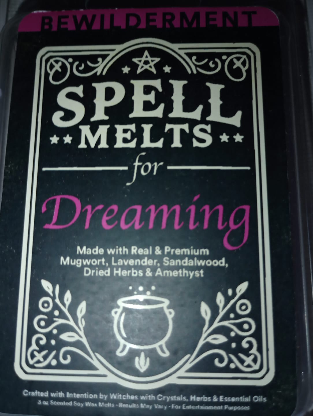 Customer photo review of Spell Melts for Dreaming Wax Melts