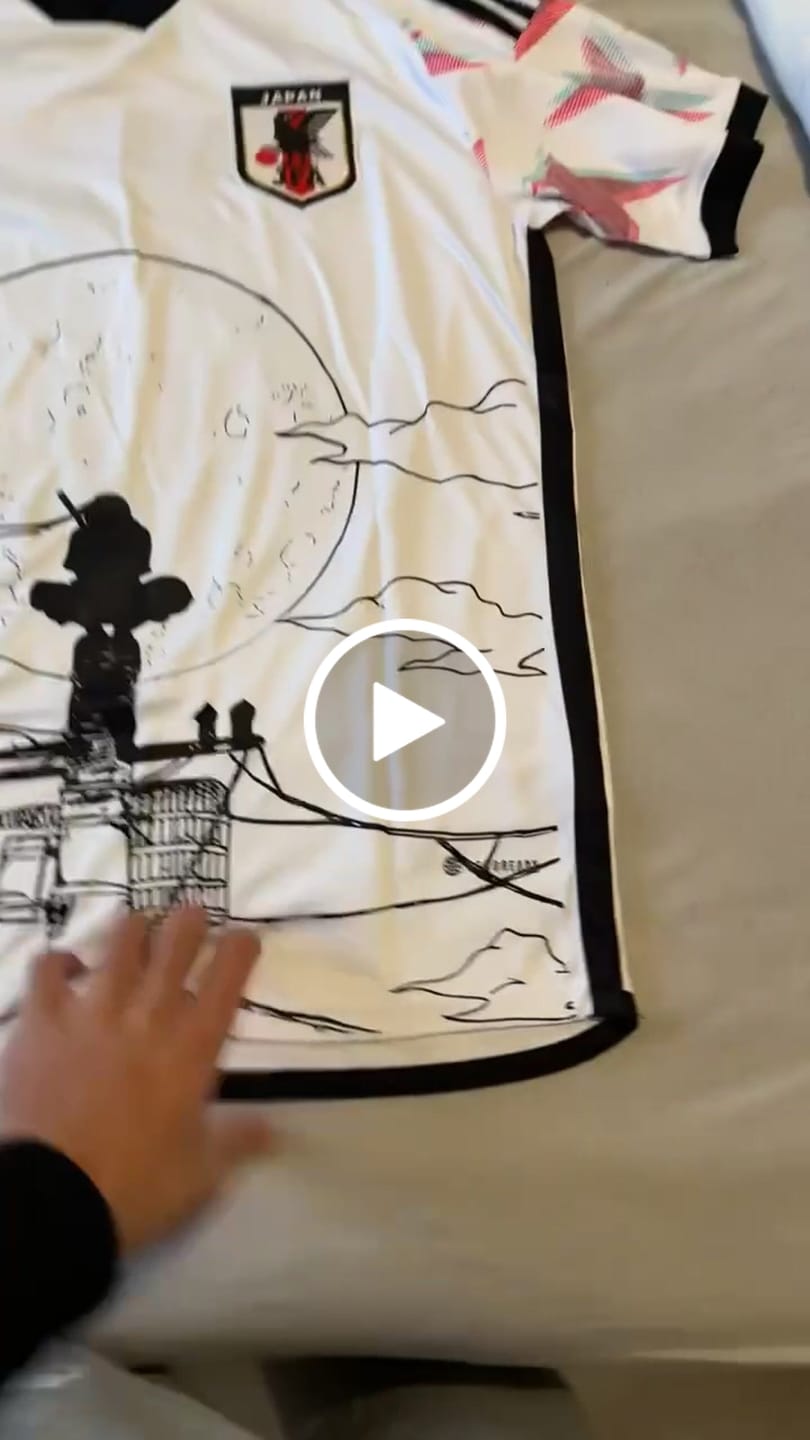 Customer video review of MAILLOT JAPON 2022/23 - EXTERIEUR EDITION ITACHI MOONLIGHT