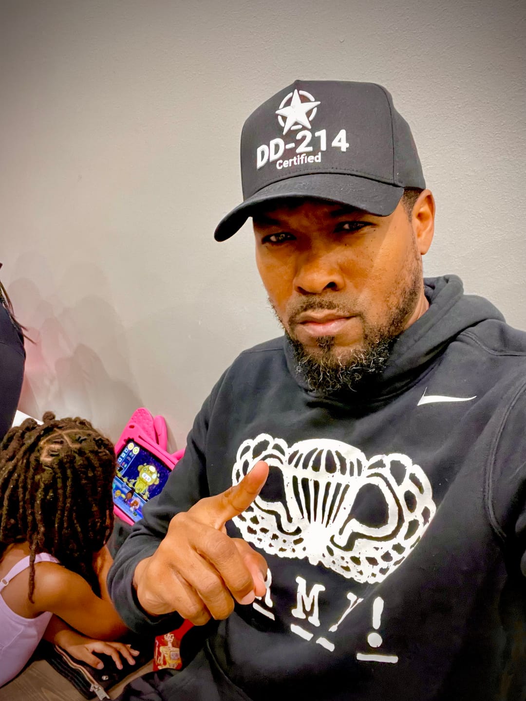 Customer photo review of Veterans Honor Snapback - (Black & White)
