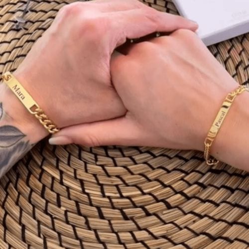 Customer photo review of Personlige armbånd for par