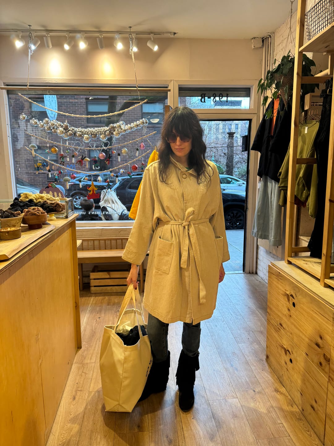 Customer photo review of Car Coat Trench • Natural