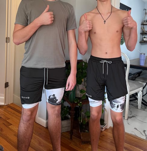 Customer photo review of Psalm 23:4 Shadow Of Death Performance Shorts