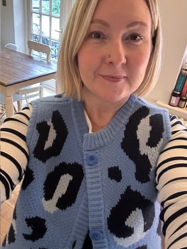 Customer photo review of Leopard Print Gilet