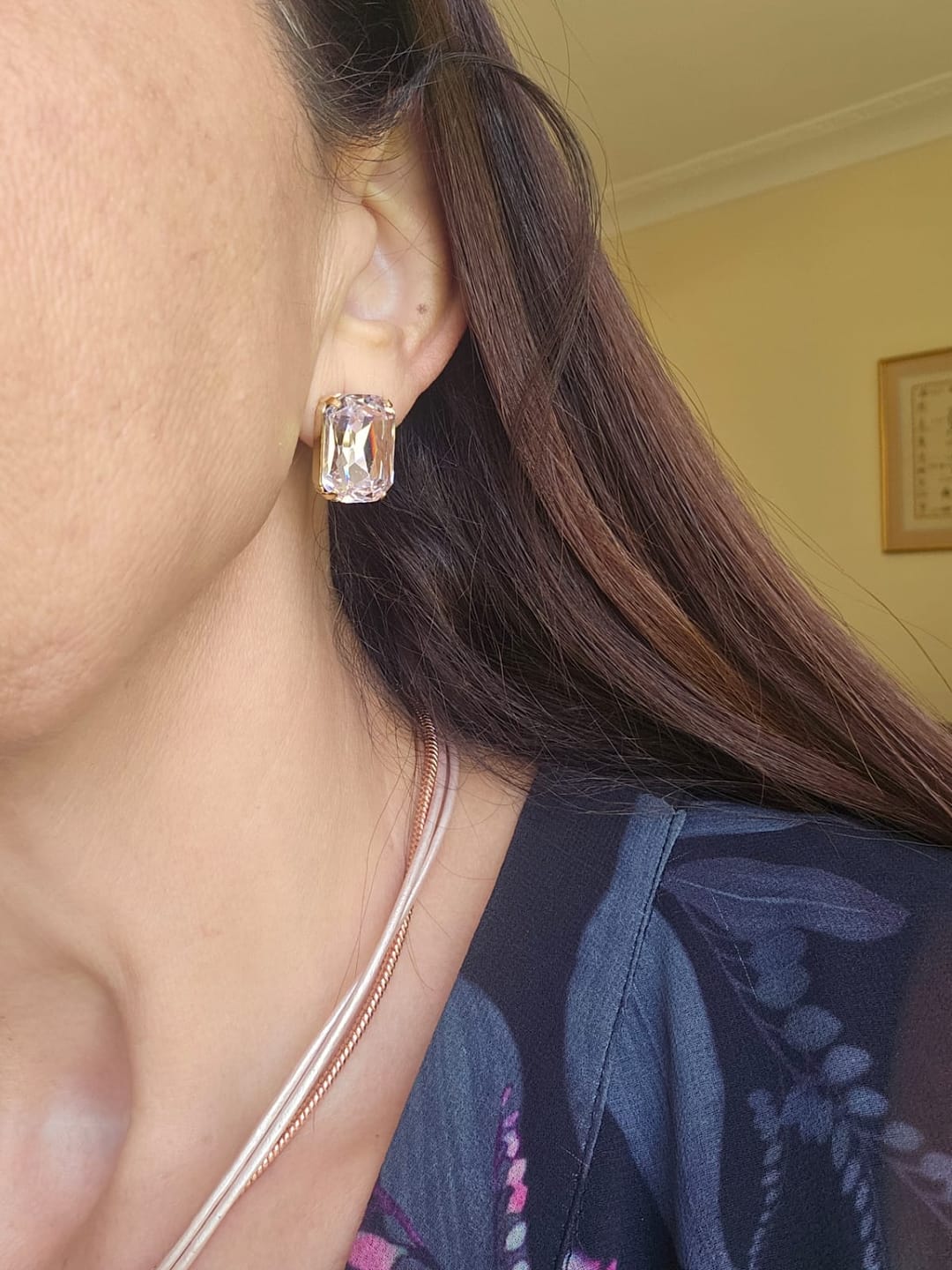 Customer photo review of Stardust Mini Earrings