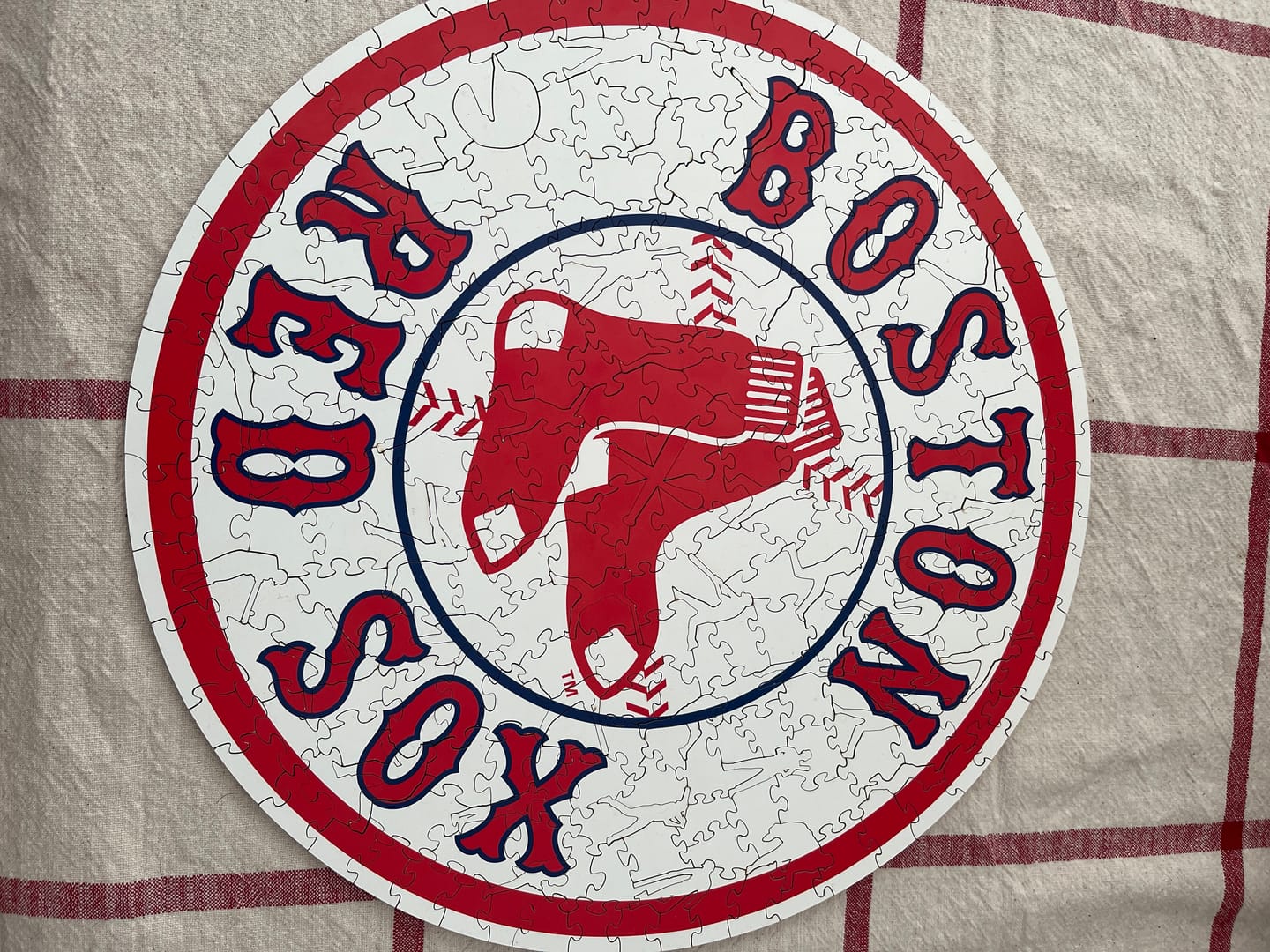 Customer photo review of Boston Red Sox™ - Wooden Puzzle