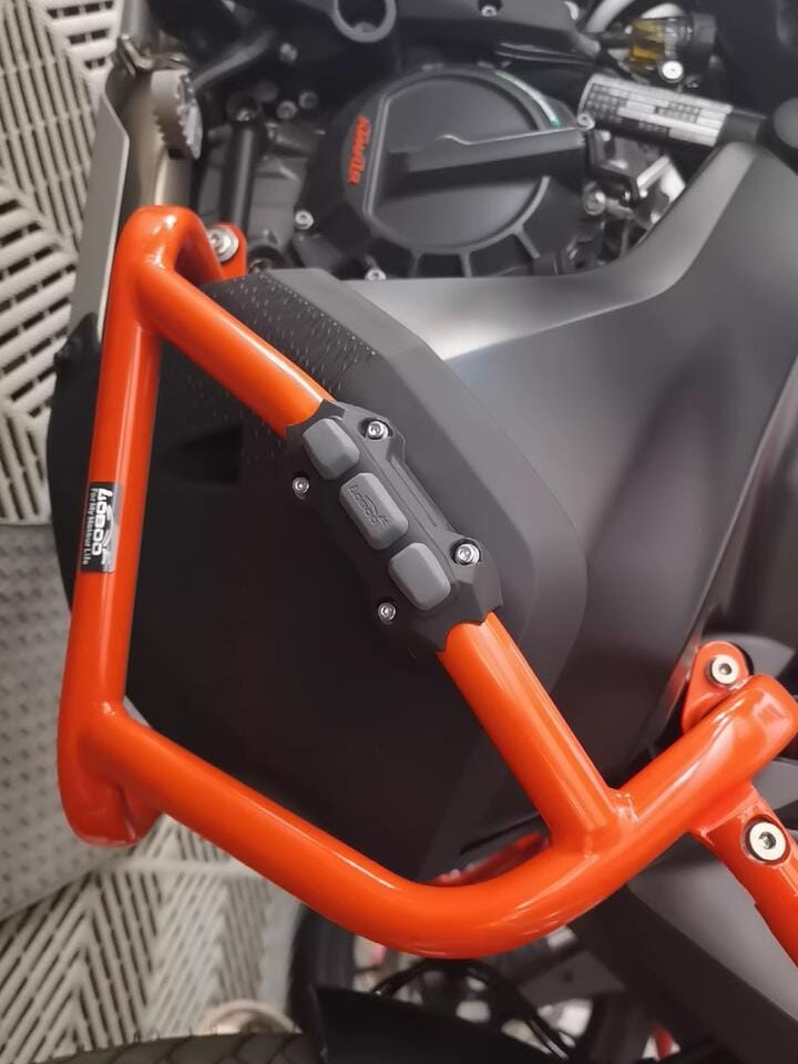 Customer photo review of LOBOO Universal Crash Bar Bumpers (Fits 25mm Tubing) | Replacement Skid Blocks & Sliders