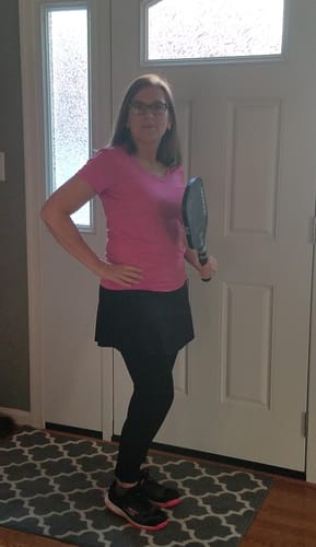 Customer photo review of 15" Summit Skirted Leggings w/Pockets