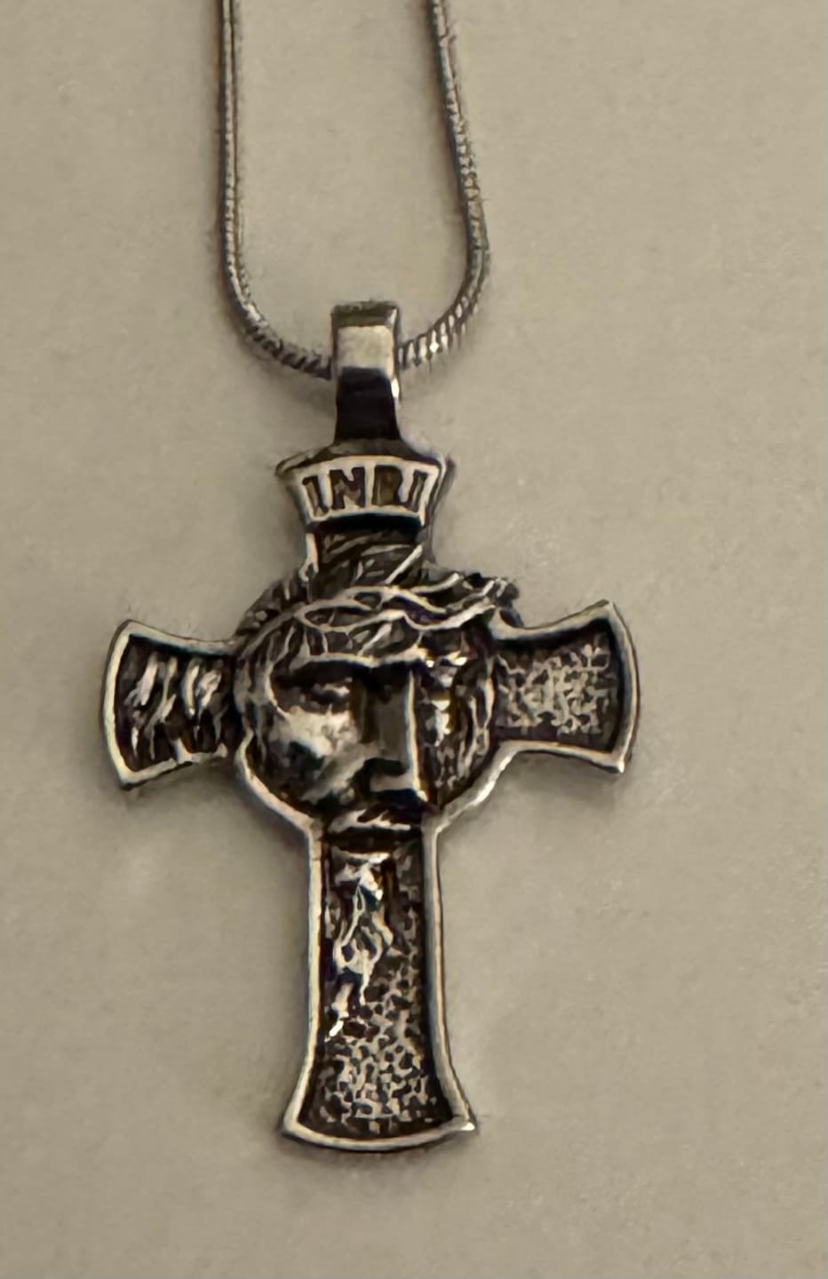 Customer photo review of Christianartworkshop Jesus Cross Jewelry Necklace