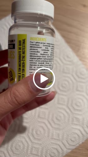 Customer video review of Probiotiques 9 souches - Safran 30mg