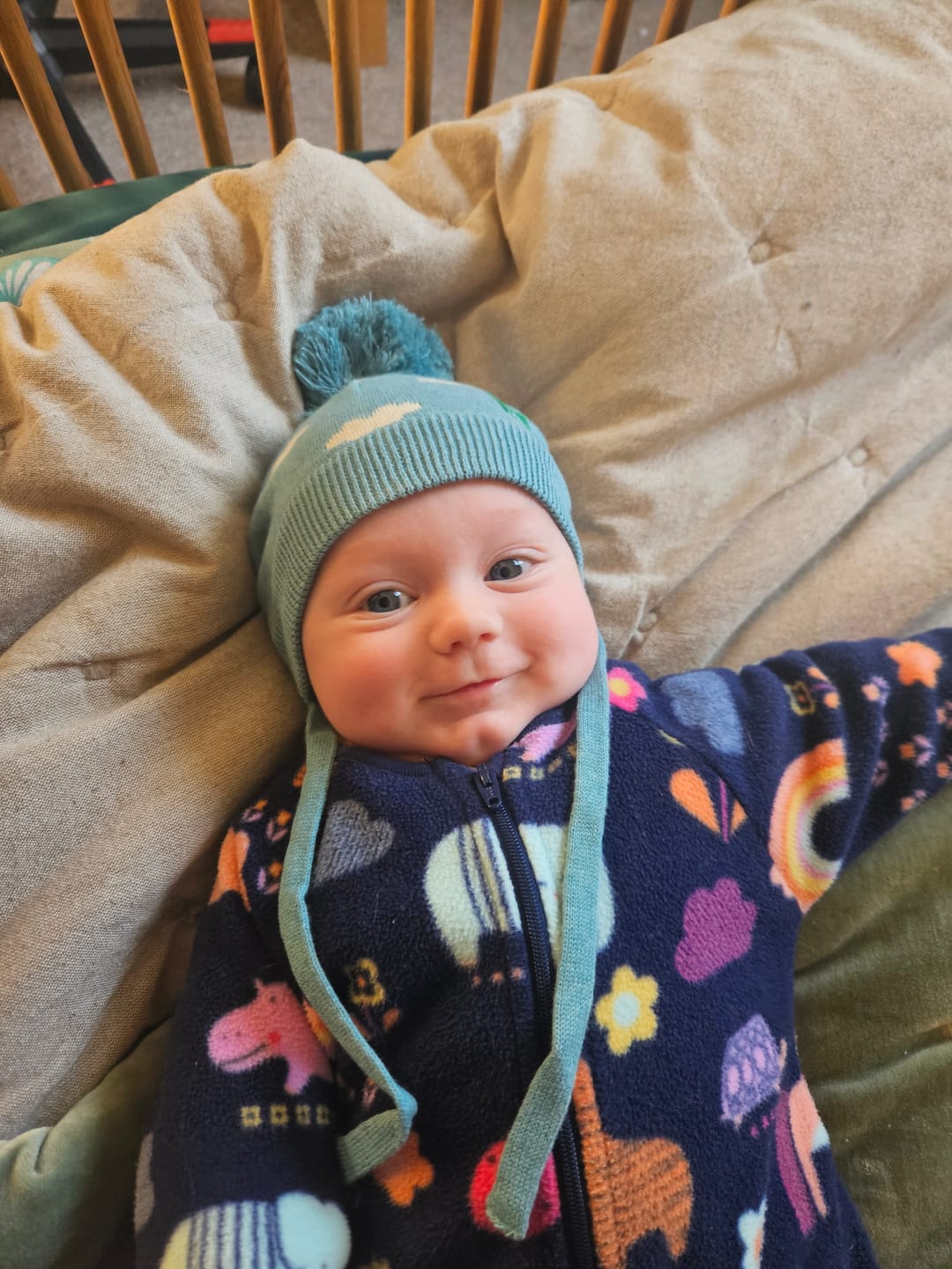 Customer photo review of Fluffy Cloud Knitted Hat