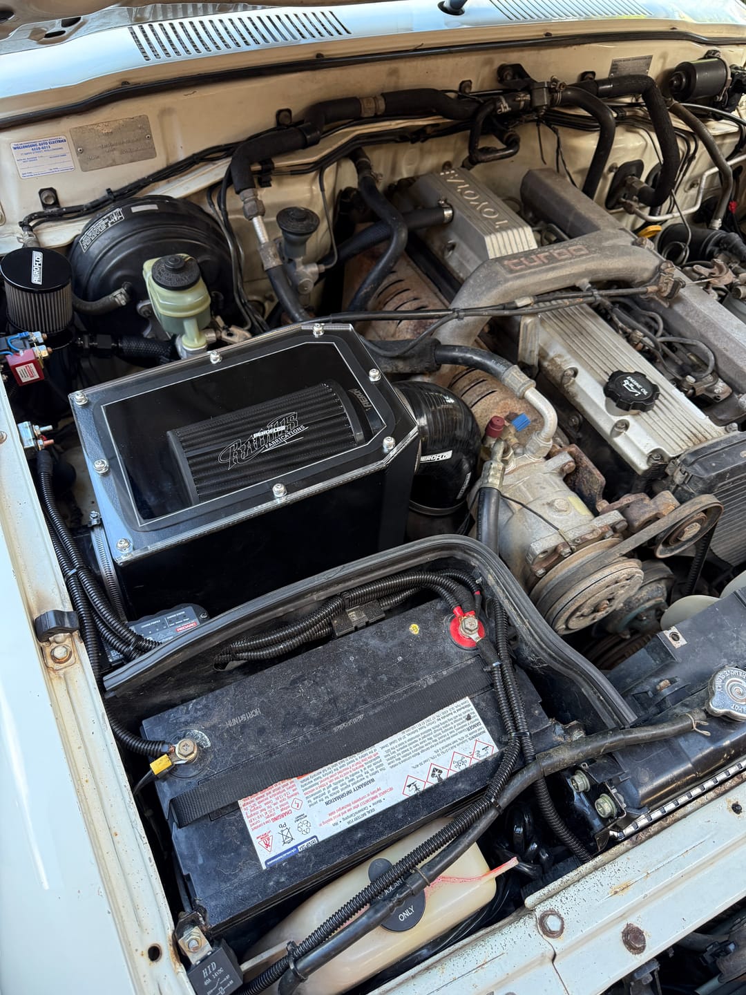 Customer photo review of 80 Series Pod Filter Diesel Air Box - 1hz