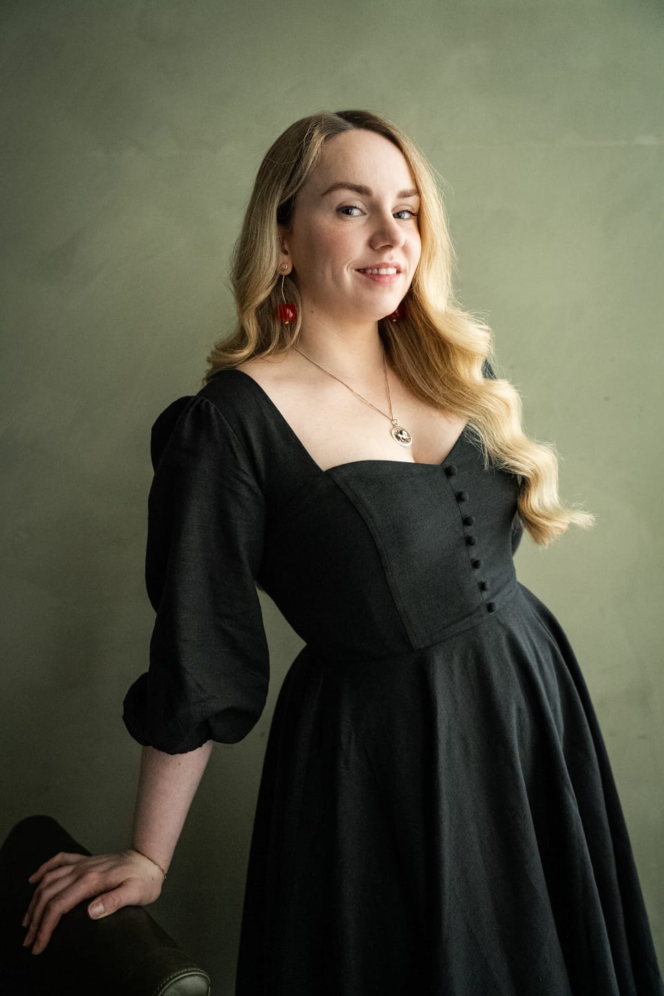 Customer photo review of Bardetta Linen Dress