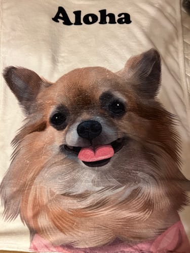 Customer photo review of Petcanva©オーダーメイド ブランケット