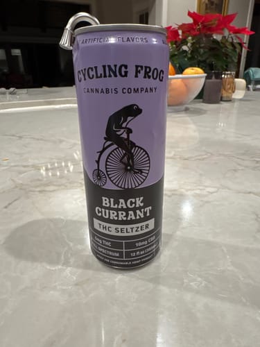 Customer photo review of Black Currant THC Seltzer, 6pk
