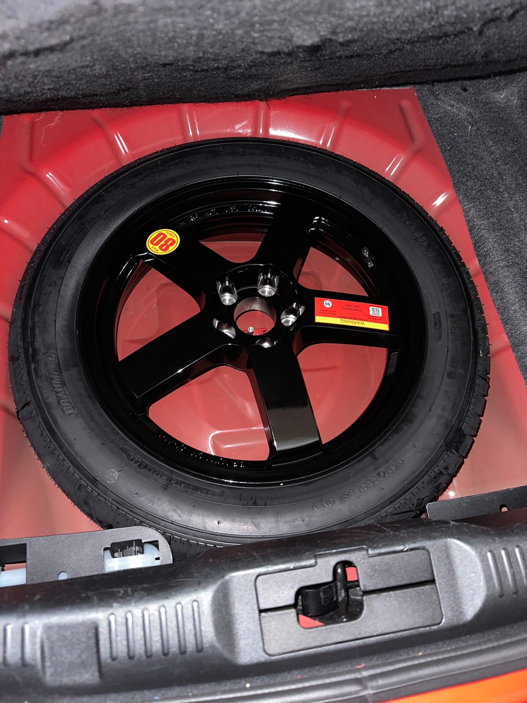 Customer photo review of FORD Mustang FM FN FO Space Saver Spare Wheel Kit - HUB CENTRIC - Braumach Spare Wheel Kit All Models - 2015-2026