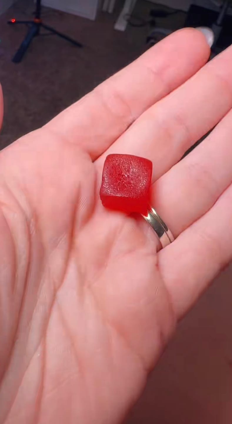 Customer photo review of Glow Tanning Gummies