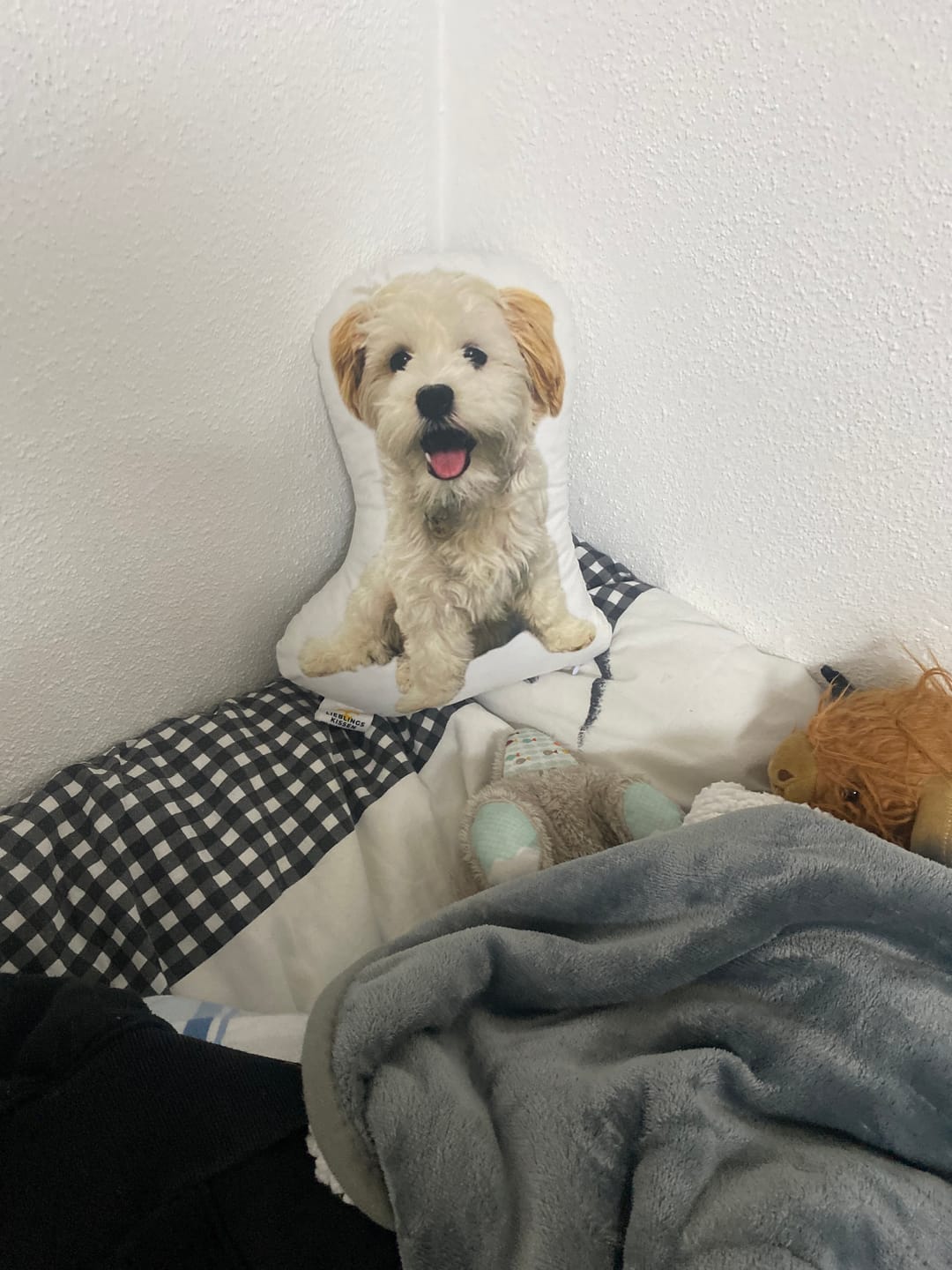 Customer photo review of Personalisiertes Hundekissen