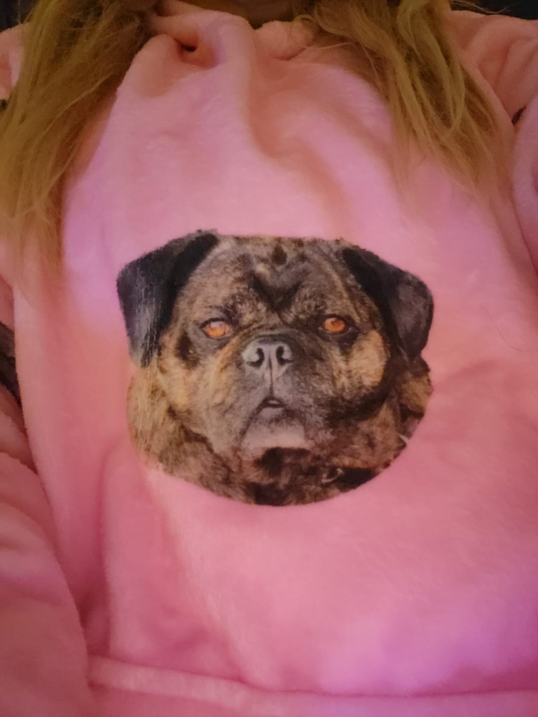 Customer photo review of Custom Dog Hoodie