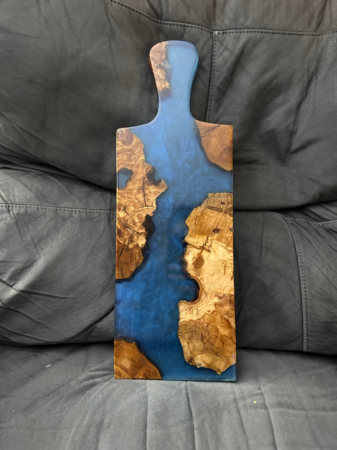 Customer photo review of 20x7x1" Cheese Board Paddle Handle Silicone Mold - Small Serving Board Mold