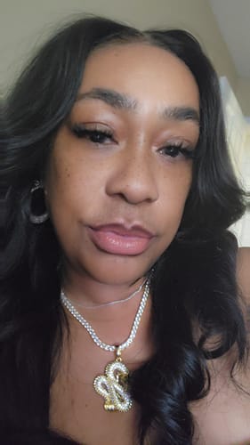 Customer photo review of Kute Dragon Necklace