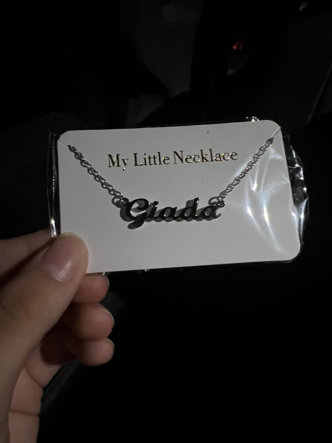 Customer photo review of Personalized Original Name Necklace