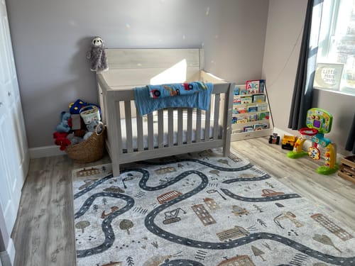 Customer photo review of Mave Roads Washable Rug for Kids