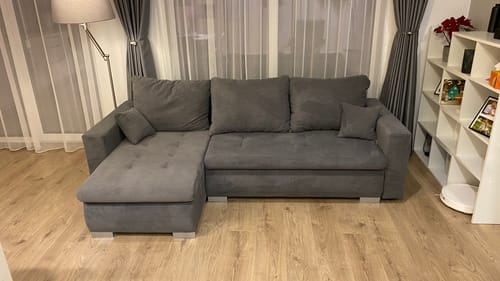 Kliento apžvalga su nuotrauka apie Minkštas kampas LOKO DRYŽUOTAS