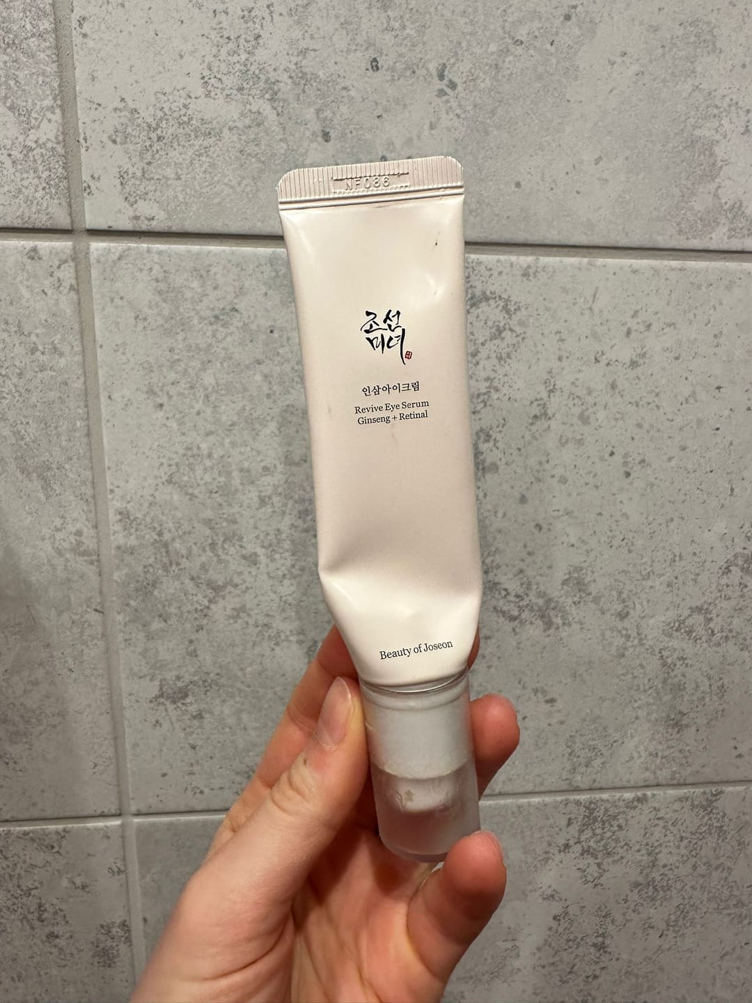 Customer photo review of Krēms ādai ap acīm ar žeņšeņu un retinālu Beauty Of Joseon Revive Eye Serum Ginseng + Retinal