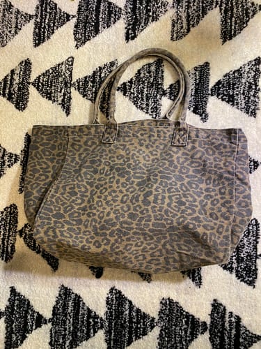 Customer photo review of Leopard Tote