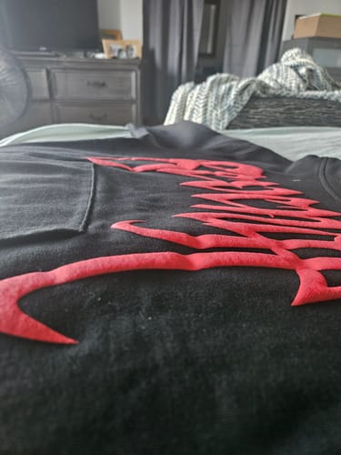 Customer photo review of Revenge Xxxtentacion Kill Hoodie Black/Red