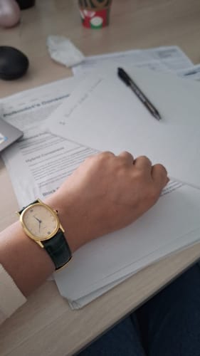 Customer photo review of Oval Orbit Diamond Watch (27.5mm x 34mm)