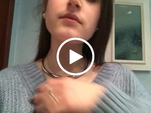Customer video review of Collana "Pensiero Sfuggente"