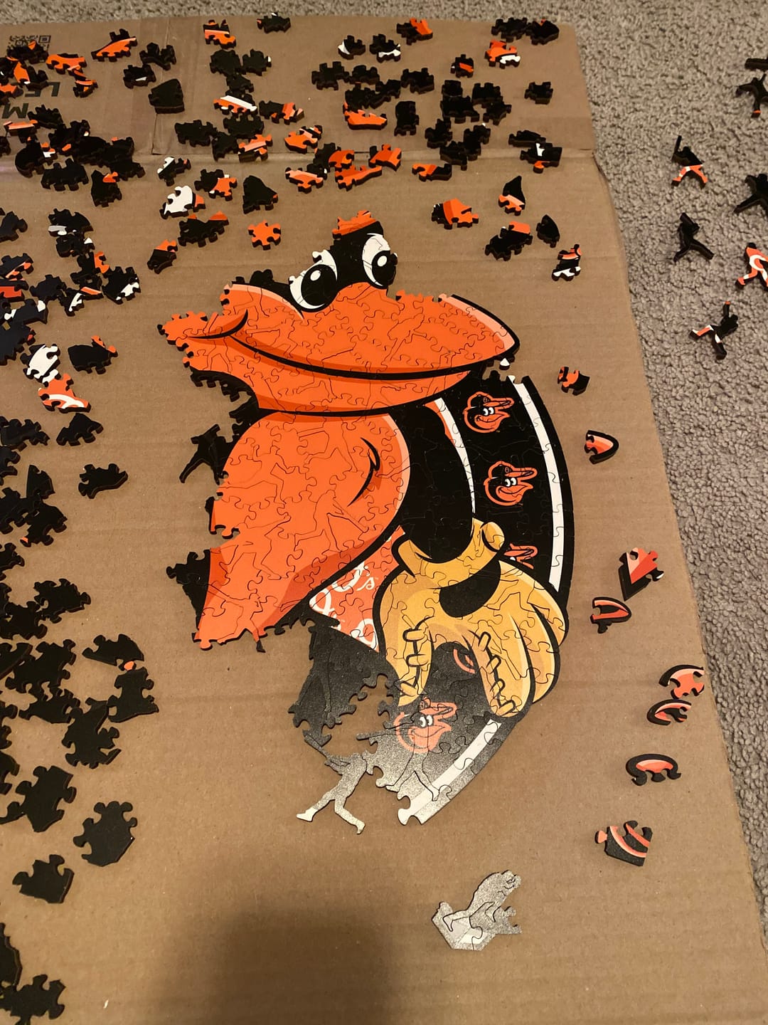 Customer photo review of Baltimore Orioles™ Mascot - Wooden Puzzle