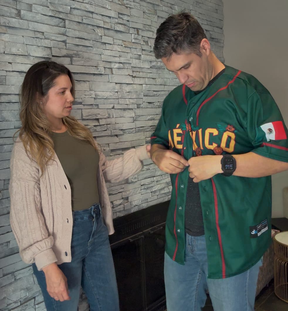 Customer photo review of Mexico Guadalupe Baseball Jersey