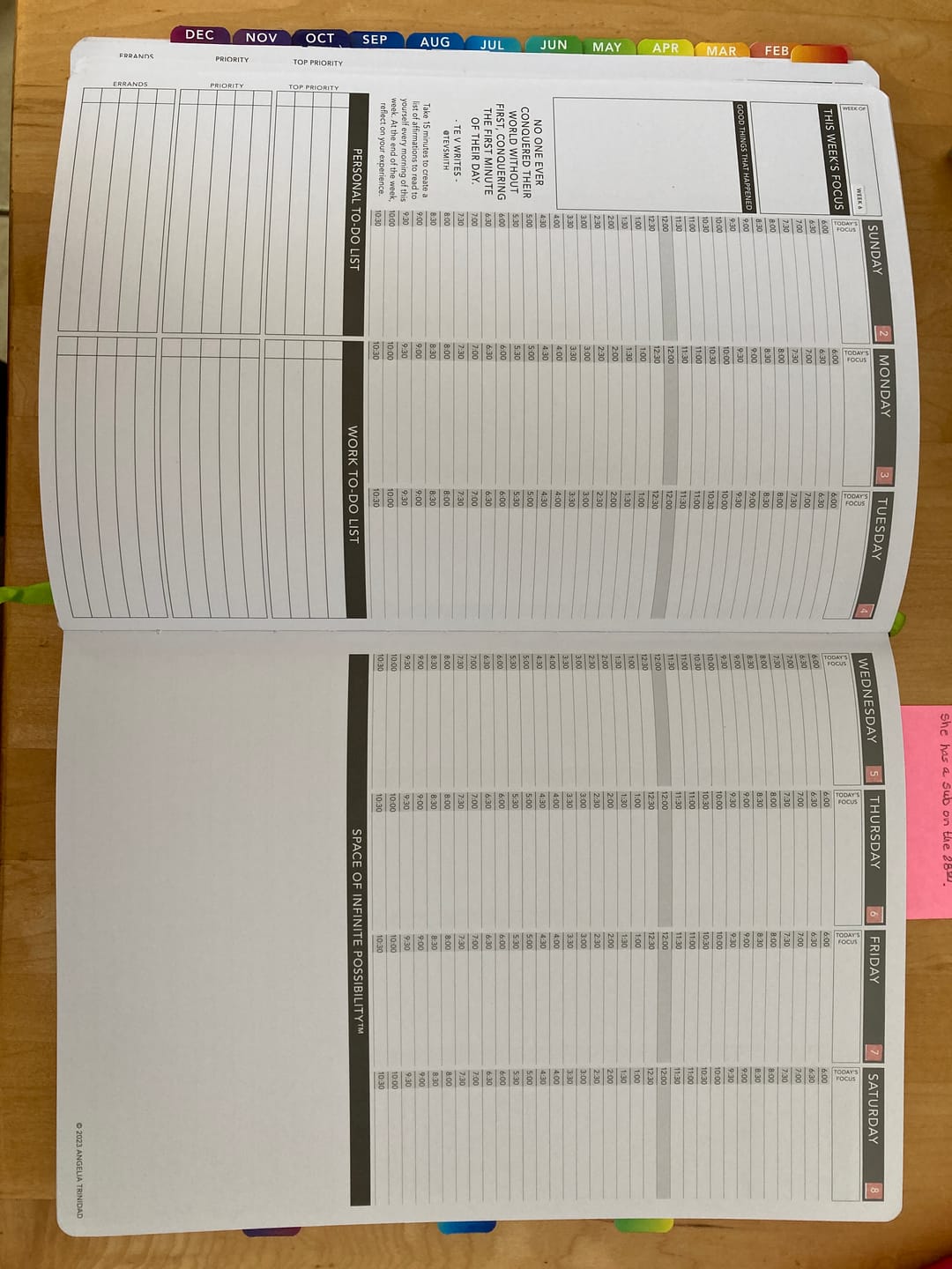Customer photo review of Calendar Date Stickers