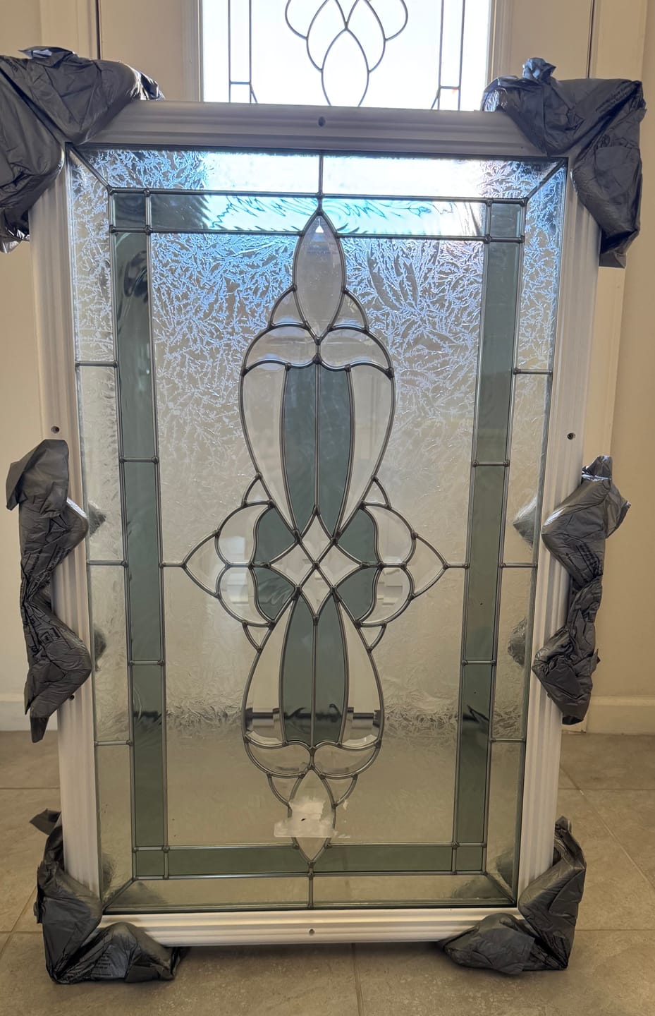 Customer photo review of Wexford Glass and Frame Kit (Half Lite 24" x 38" Frame Size)
