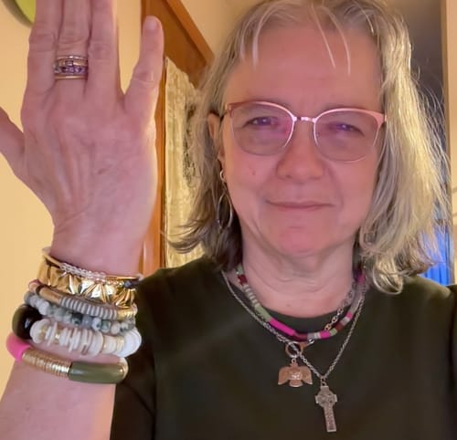 Customer photo review of Caroline Vinyl Bracelet 6mm