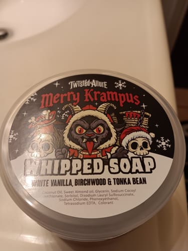 Customer photo review of Merry Krampus Whipped Soap