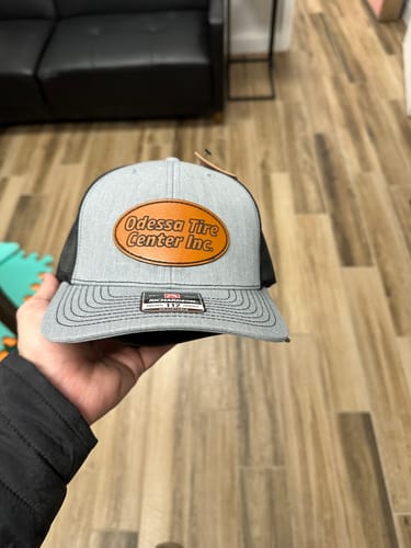 Customer photo review of Premium Custom Leather Patch Hats (Wholesale)