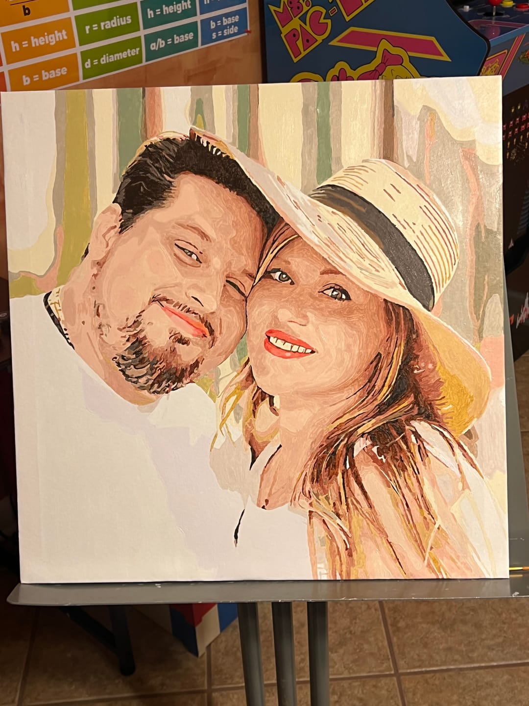 Customer photo review of Custom Paint by Numbers Kit