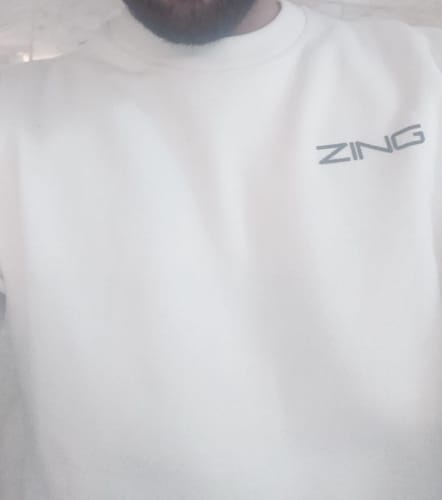 Customer photo review of Premium fit sweatshirt - White