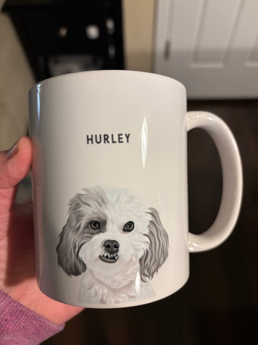 Customer photo review of Custom Pet Portrait Mug