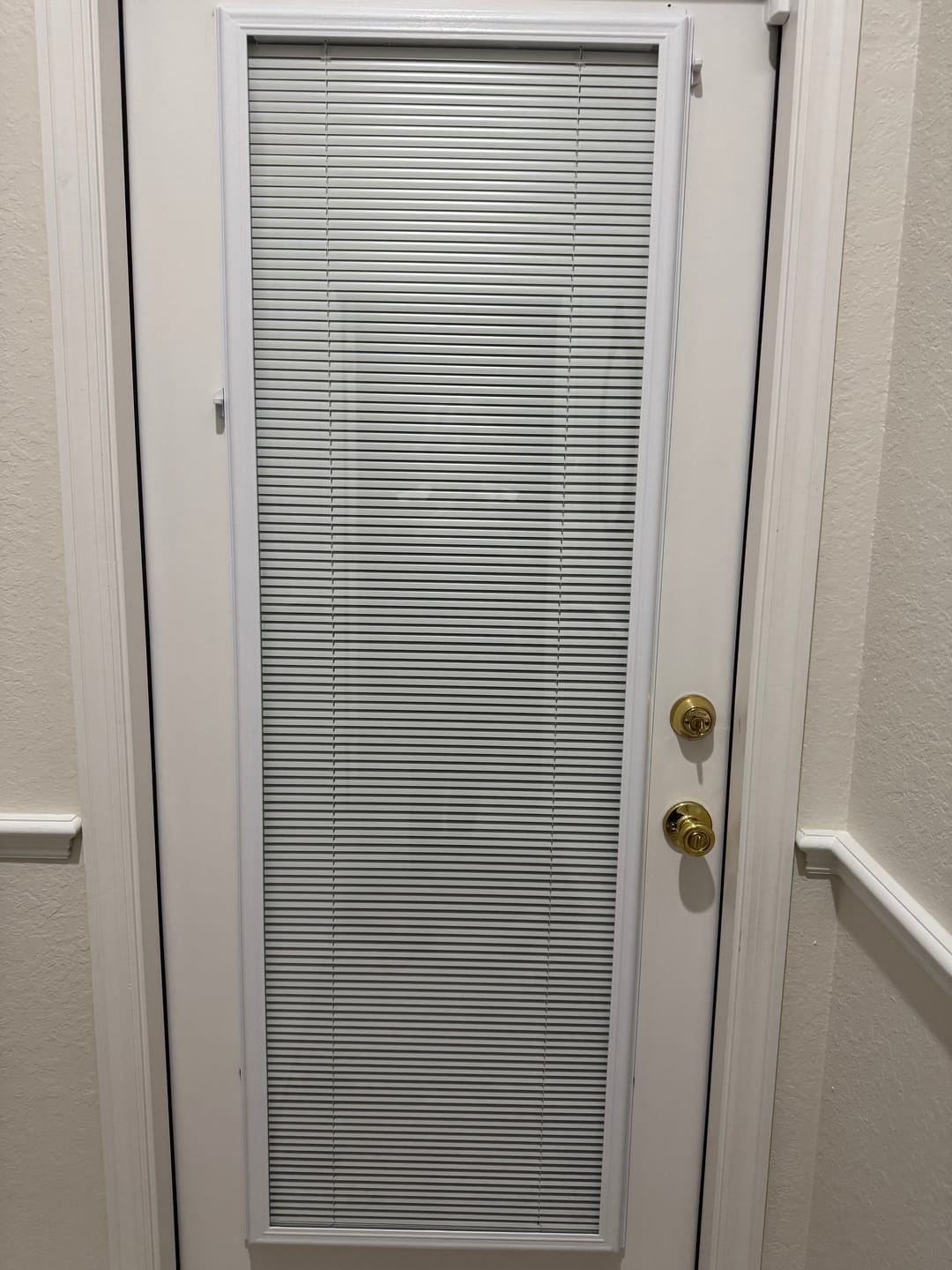 Customer photo review of Add On Blinds Kit (installs on top of existing door glass)